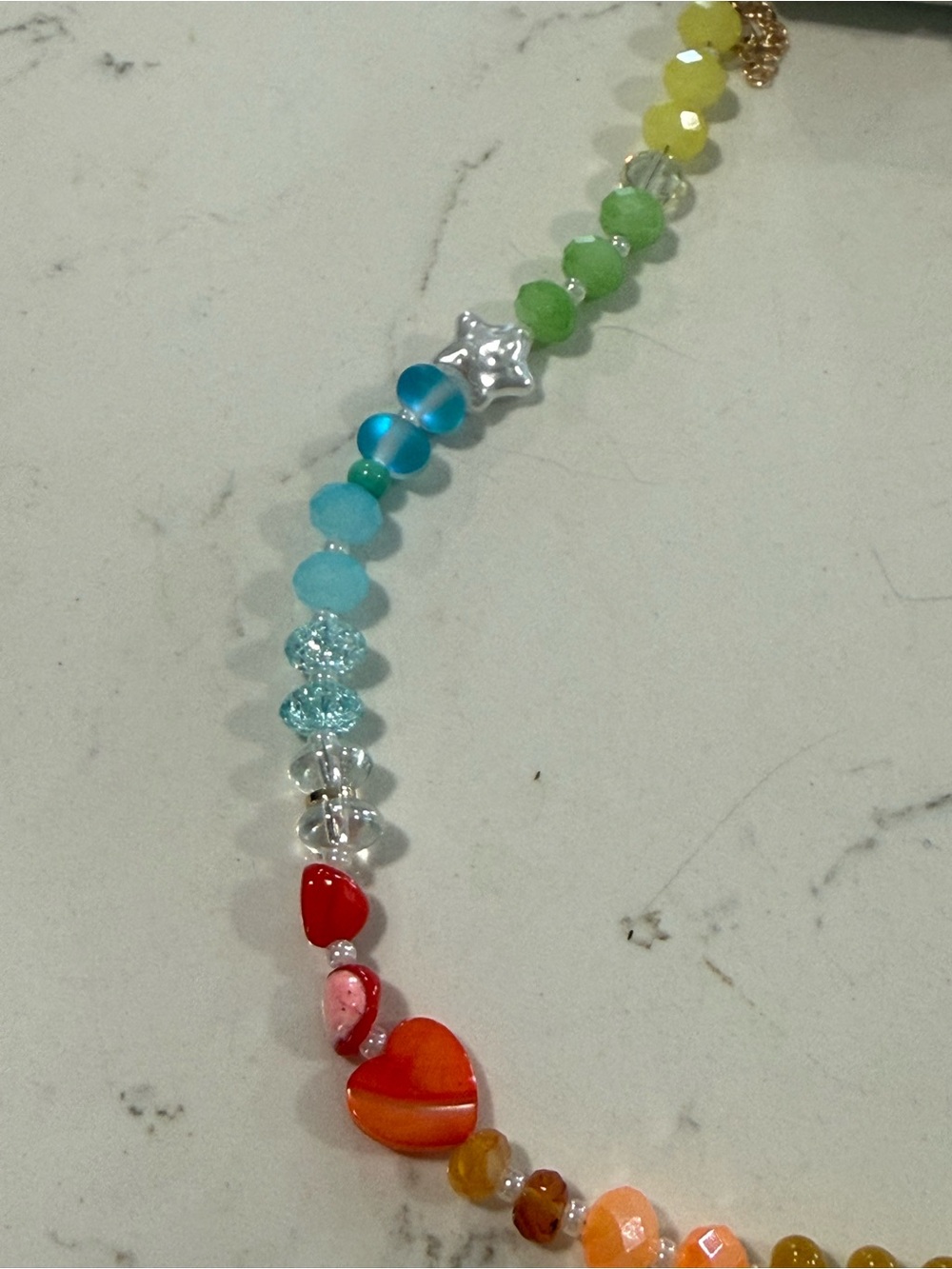 Anthropologie Multicolor Rainbow Beaded Necklace - Picture 3 of 4
